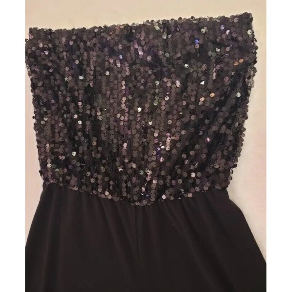 Womens Strapless Jumpsuit Charlotte Russe Black Small - Picture 7 of 12